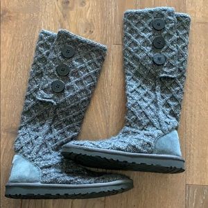 Grey tall Uggs